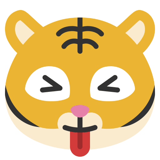Tongue out tongue out animal smileys icon
