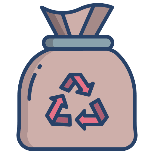 Bag can ecology and environment trash icon
