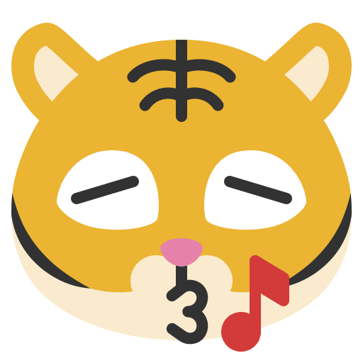 Whistle smileys feelings tiger icon