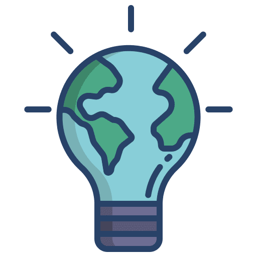 Bulb ecology and environment earth hour planet icon