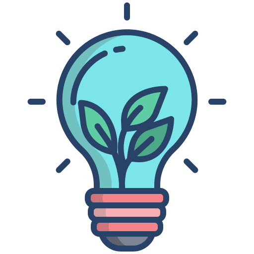 Bulb plant light bulb bio energy icon