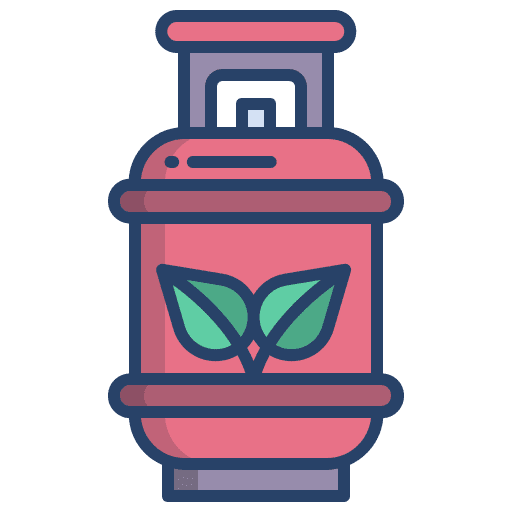 Gas cylinder eco sustainable energy eco friendly icon