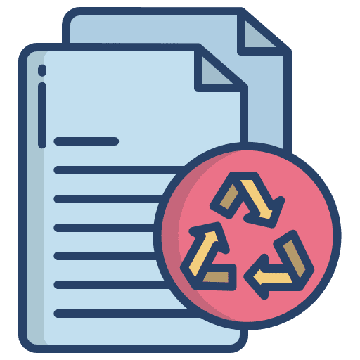 Paper sustainability paper paper recycle icon