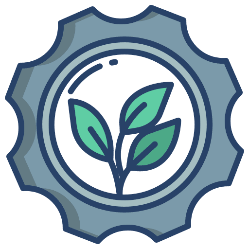 Process settings eco friendly renewable energy icon