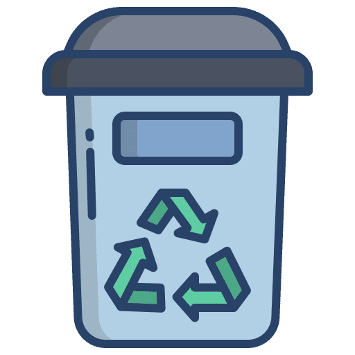 Trash bin trash recycling recycle bin icon