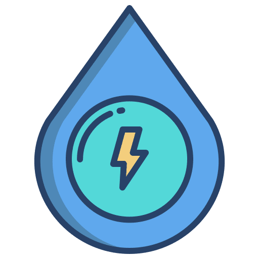 Water energy renewable energy sustainable water drop icon