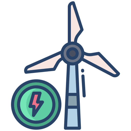 Wind energy resources wind energy renewable icon
