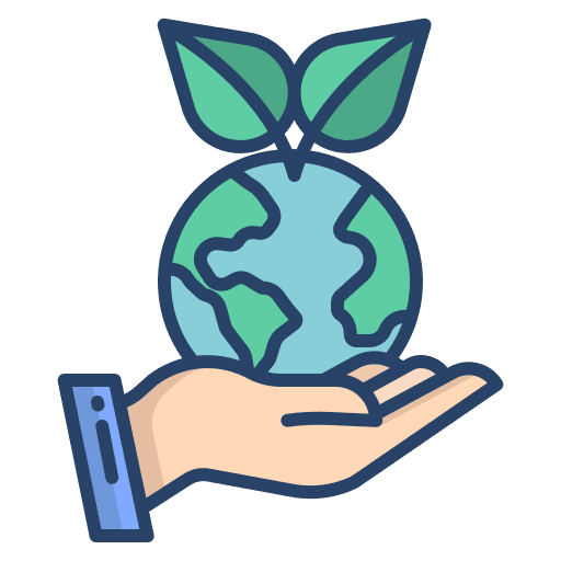 World planet earth world hand icon