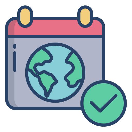 Calendar ecology and environment earth mother earth day icon