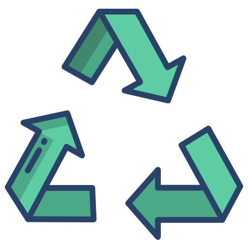 Recycle ecology green earth recycling icon