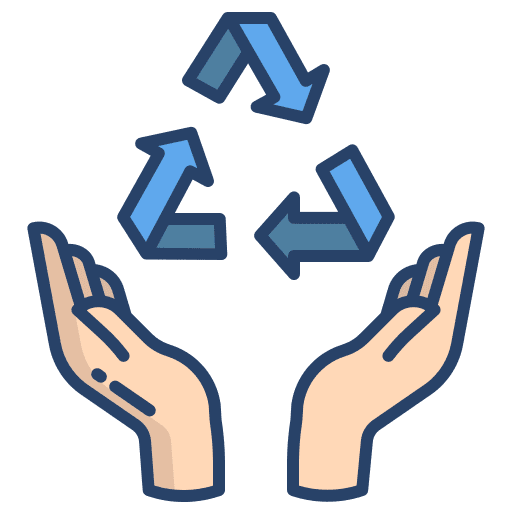 Recycle sustainability environment support icon