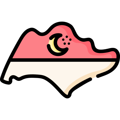 Singapore cultures island flag icon