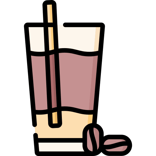 Ice coffee coffee shop ice coffee cold drink icon