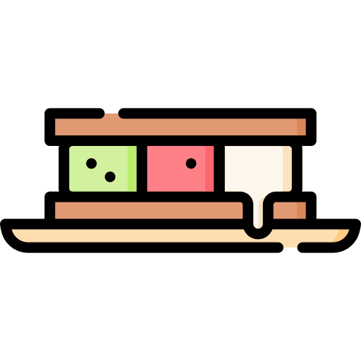 Ice cream sandwich summertime sweet food dessert icon