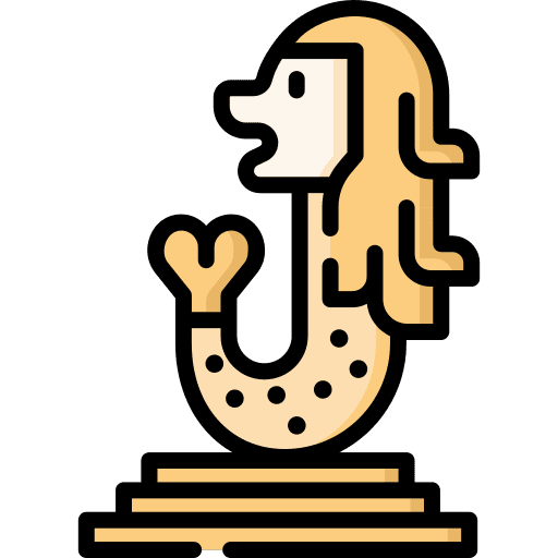 Merlion merlion park statue monuments icon