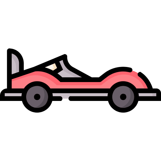 Racing speed transportation vehicle icon