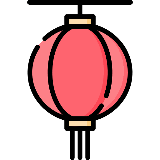 Chinese lantern decoration traditional cultures icon
