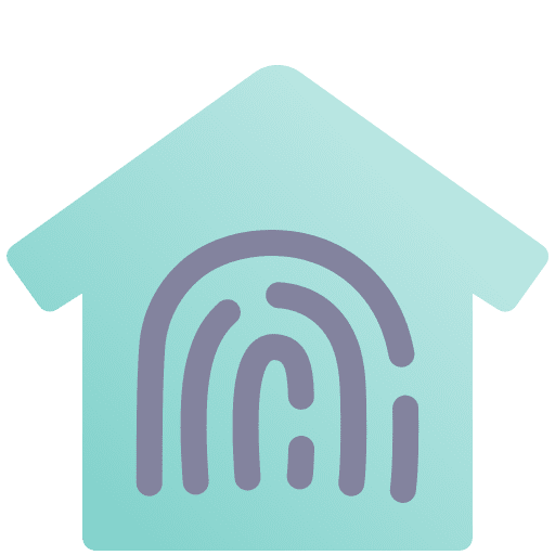 Home security home house identification icon