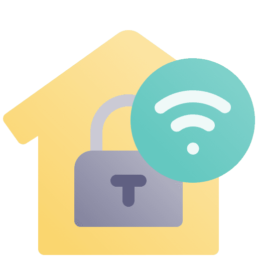 Home security security domotics padlock icon