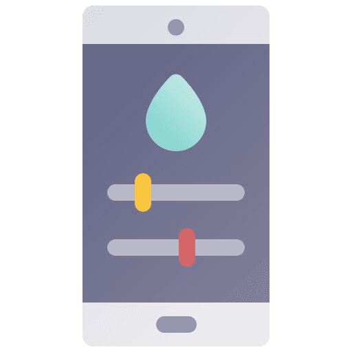 Humidity water control electronics icon