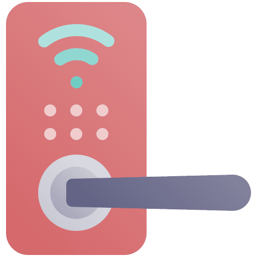 Smart door door handle smart lock electronics icon