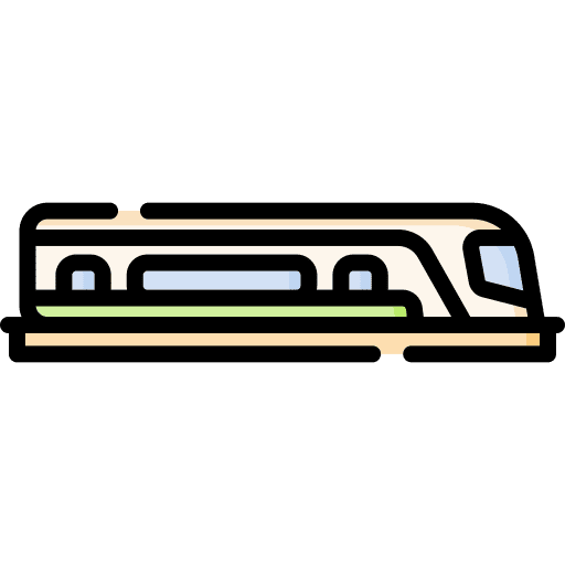 Train travel public transport metro icon