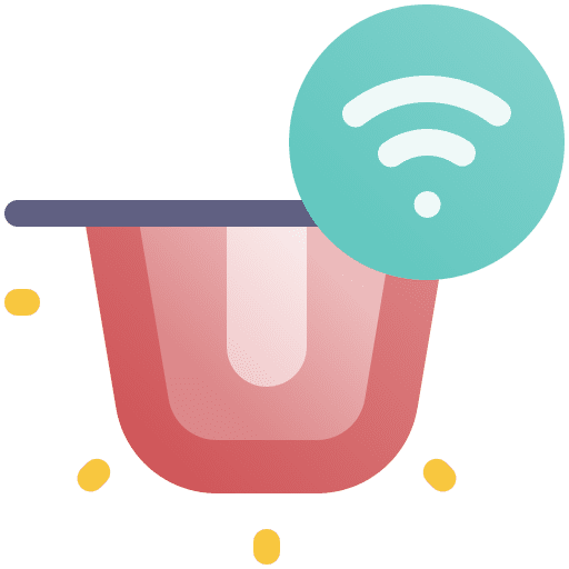 Alarm red light building home icon