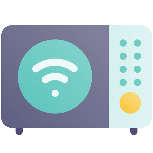 Microwave internet of things microwave electronics icon