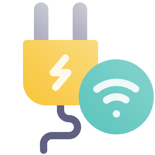 Plug electronics internet of things electronic device icon
