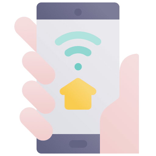 Smarthome connection wifi communications icon