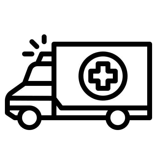 Ambulance automobile emergency healthcare and medical icon