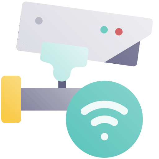 Cctv camera smart home security technology icon