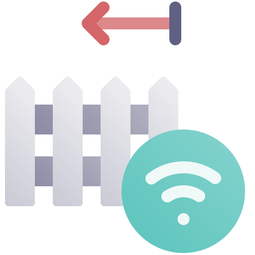 Electric fence smart home internet of things home automation icon