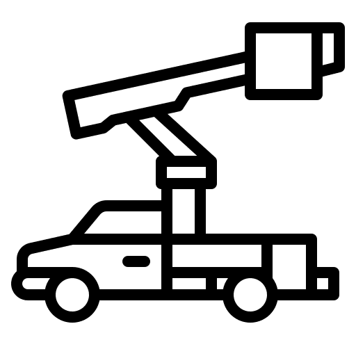 Lift truck lift truck construction and tools crane icon