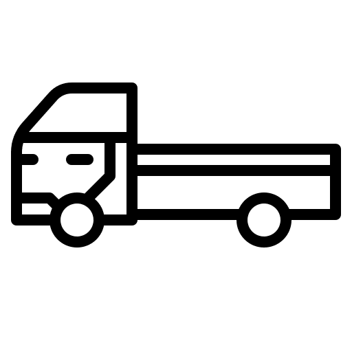Mini truck transport vehicle transportation icon