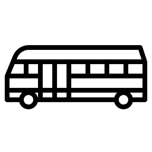 Minibus bus transportation minibus icon