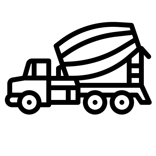 Concrete truck mixer truck construction and tools concrete truck icon