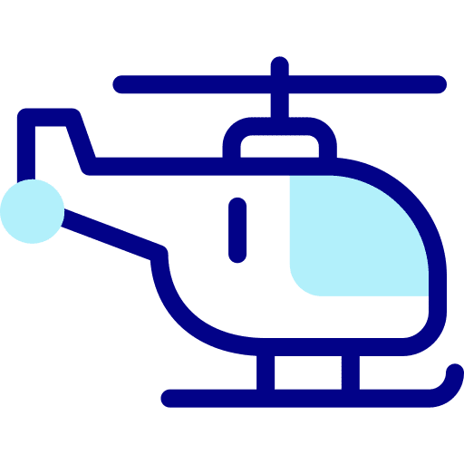 Helicopter chopper fly helicopter icon