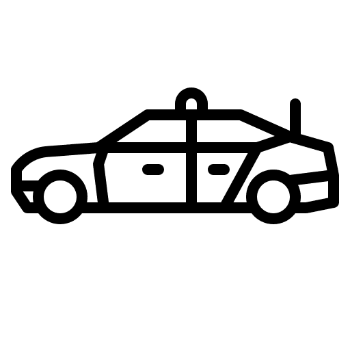 Police car automobile police car security icon