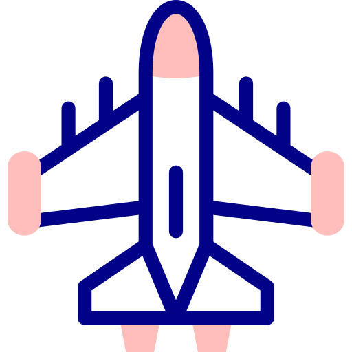 Jet fighter fighter plane transport aircraft icon