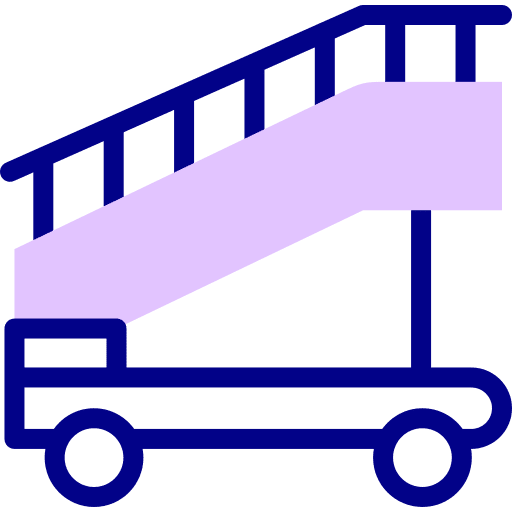 Aircraft stairs travel accessibility plane icon