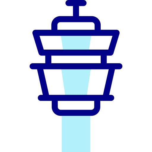 Control tower control tower transport air traffic icon