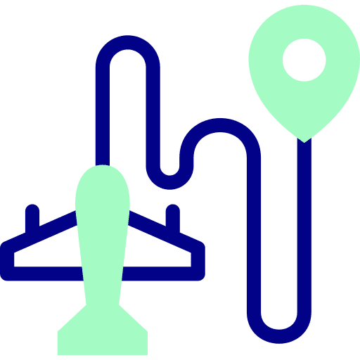 Destination destination travel airplane icon