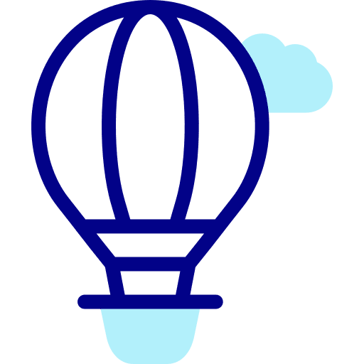 Hot air balloon hot air balloon fly transport icon