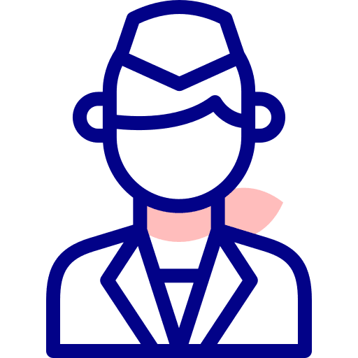 Stewardess stewardess professions and jobs uniform icon