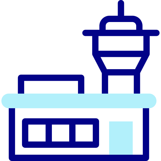 Airport airport air traffic building icon