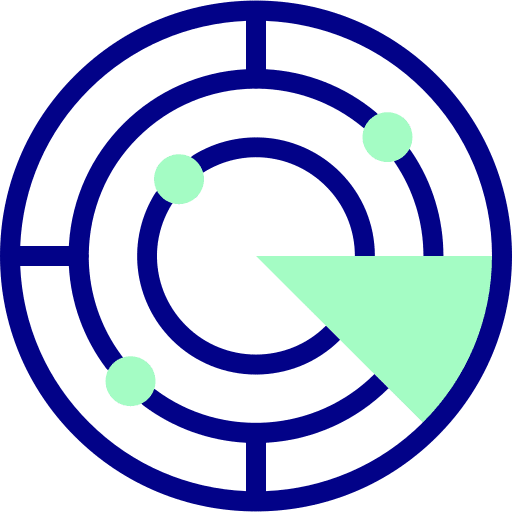 Radar area find my phone position icon