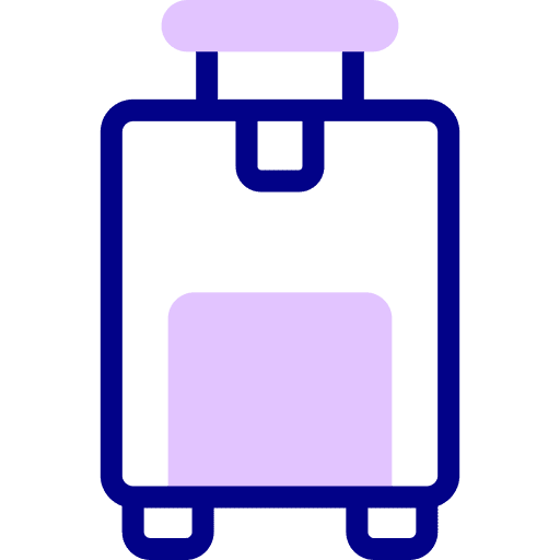 Suitcase baggage luggage suitcase icon