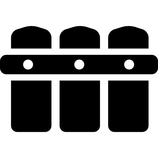 Black fence garden picket fence picket icon