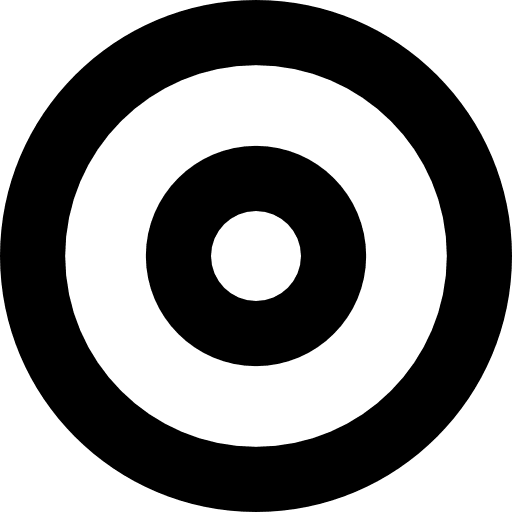 Circular bullseye fun darts shapes icon